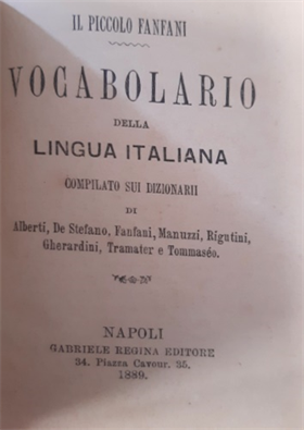 Il Piccolo Fanfani. Vocabolario della lingua italiana.